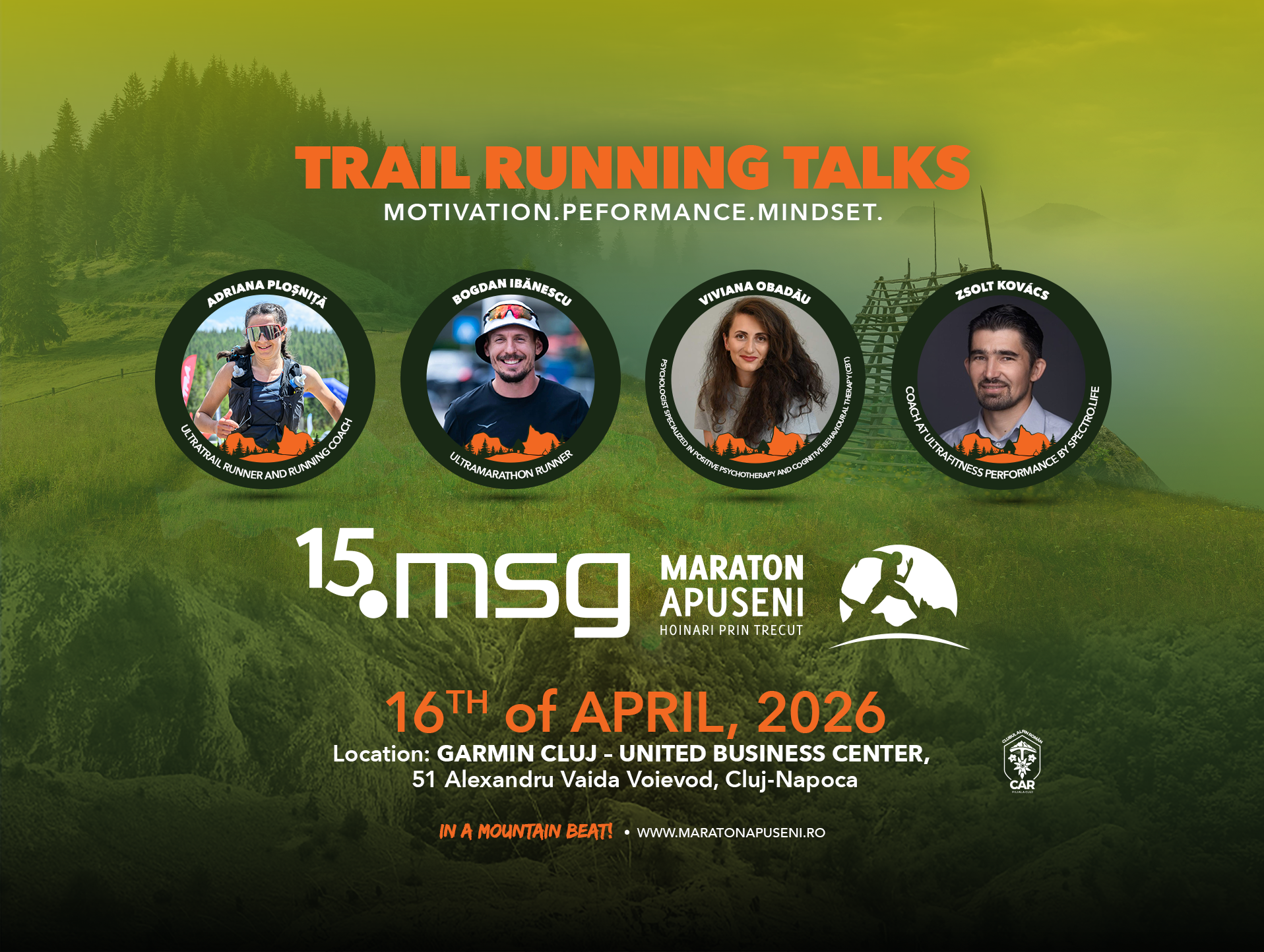 Trail Running Talks 2026 la Garmin Cluj